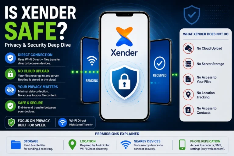 Is Xender Safe? — Privacy & Security Deep Dive 1 Is Xender safe